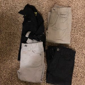3 little boys pants and one shirt